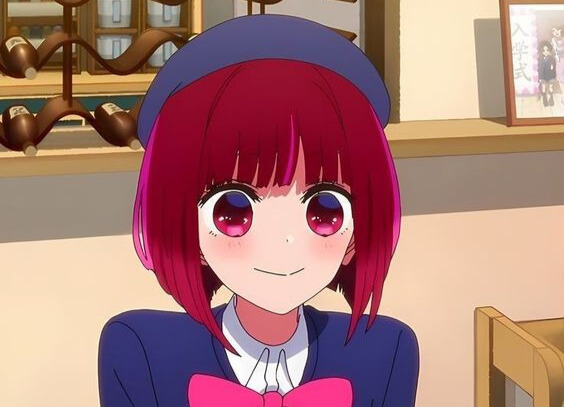 Close-up of Arima Kana, a character in Nozomi's profile picture.